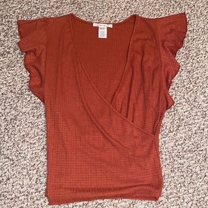 Caution to the Wind Criss Cross Top